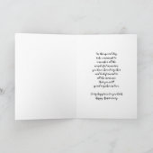 Carte Fils et fils d'hiver en droit Anniversaire Mariage (Intérieur)