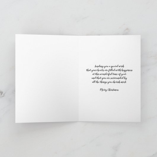 Carte Fils et fils rustiques en droit Joyeux Noël (Intérieur)