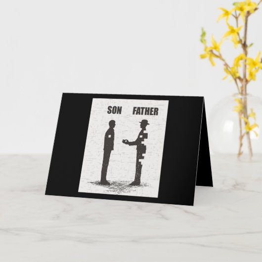 Carte Fils Et Père (Fleur jaune)