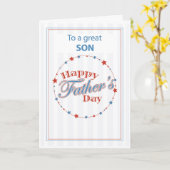 Carte Fils Fête des pères All Star Papa Baseball (Fleur jaune)