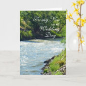 Carte Fils Mariage Jour Country Stream (Fleur jaune)