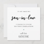 Carte Fils mignon et moderne sur mesure en droit (Devant)