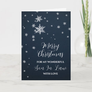 Carte Fils Moderne De Neige En Droit Joyeux Noël