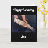 CARTE **FILS** POUR VOTRE ANNIVERSAIRE (Fleur jaune)