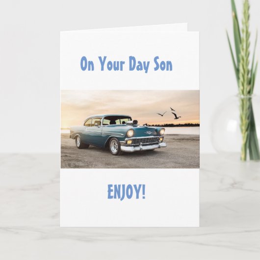 CARTE FILS PROFITEZ, DÉTENDEZ ET SAVEZ QUE VOUS ÊTES AMO (Devant)