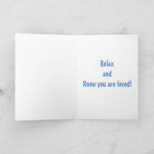 CARTE FILS PROFITEZ, DÉTENDEZ ET SAVEZ QUE VOUS ÊTES AMO (Intérieur)