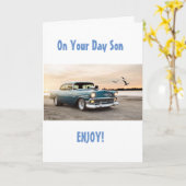 CARTE FILS PROFITEZ, DÉTENDEZ ET SAVEZ QUE VOUS ÊTES AMO (Fleur jaune)