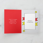 Carte Fils spécial jaune rouge photo anniversaire (Intérieur)