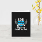 Carte Fils toujours présent à mon esprit pour toujours d (Fleur jaune)