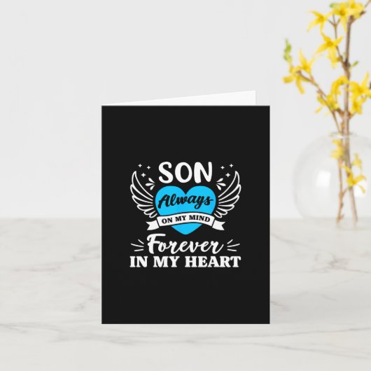 Carte Fils toujours présent à mon esprit pour toujours d (Fleur jaune)