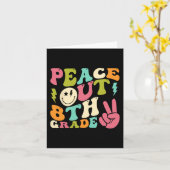 Carte Fin 8e année Super diplôme Dernier jour de l'école (Fleur jaune)