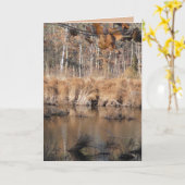 Carte Fin automne (Fleur jaune)