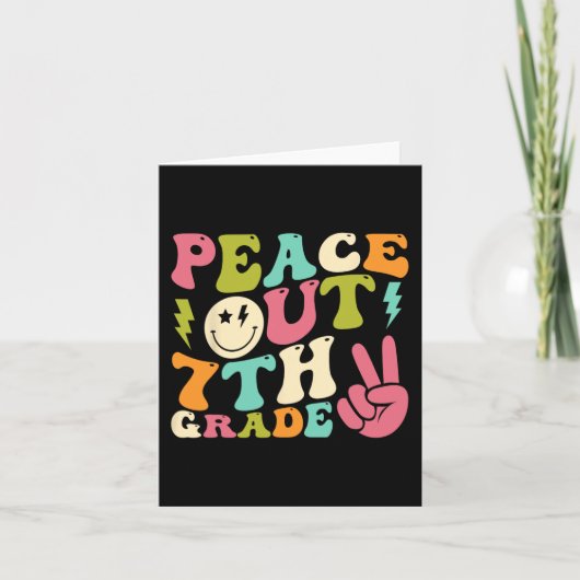 Carte Fin de 7e année Super diplôme Dernier jour de l'éc (Devant)