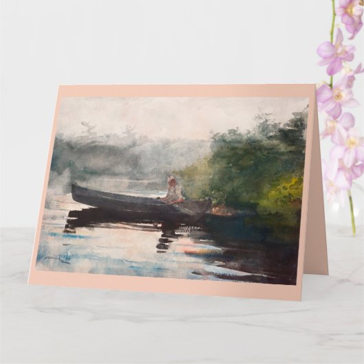 Carte Fin de journée, Adirondacks by Winslow Homer (Orchidée)