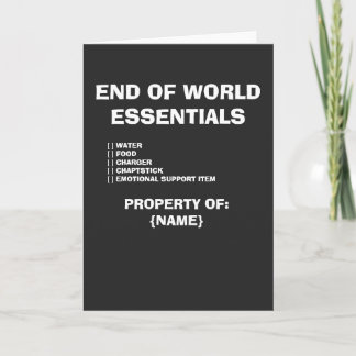 Carte Fin du monde