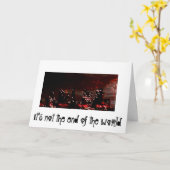 Carte Fin du monde (salutations de l'agence) (Fleur jaune)