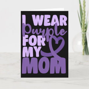 Carte Fin Heimer Je Porte du Violet Pour Ma Mère Sensibi