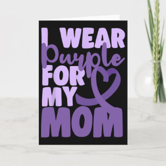 Carte Fin Heimer Je Porte du Violet Pour Ma Mère Sensibi