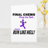 Carte Final Chemo Run Like Hell - Violet Ribbon (Fleur jaune)