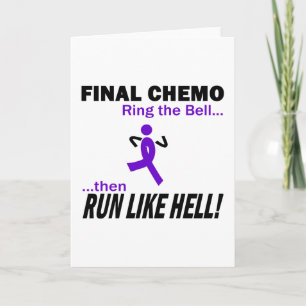 Carte Final Chemo Run Like Hell - Violet Ribbon
