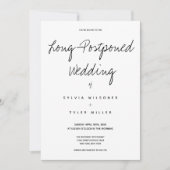 Carte Finalement, la typographie Mariage minimale (Devant)