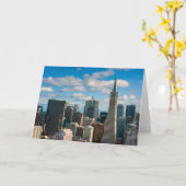 Carte Financial District Skyline de San Francisco (Fleur jaune)