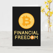 Carte Financial freedom bitcoin BTC Investing (Fleur jaune)