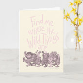 Carte Find Me Where the Wild Things Are (Fleur jaune)