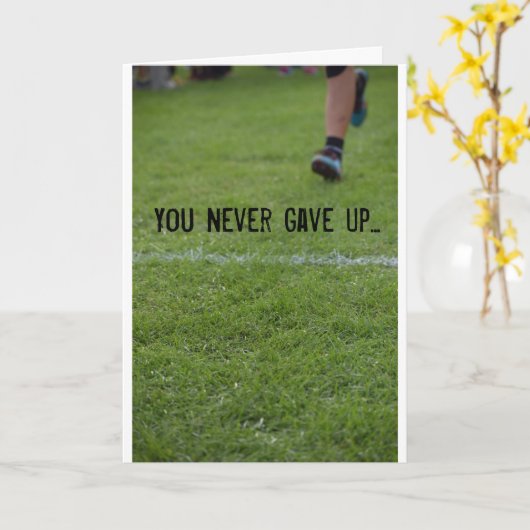 Carte Finishlinecard (Fleur jaune)