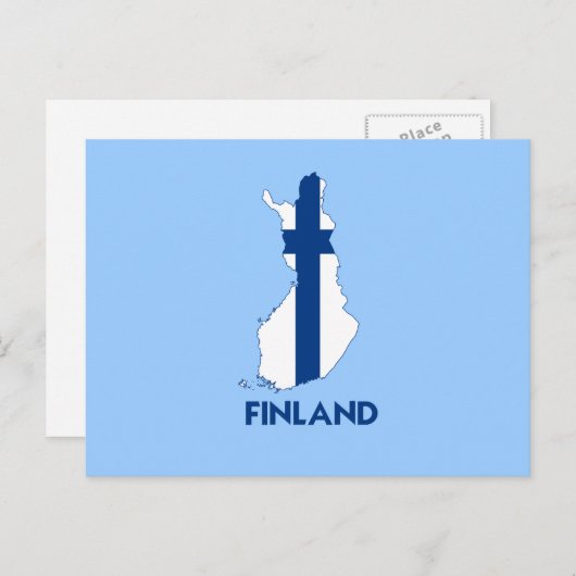 CARTE FINLANDE (Devant / Derrière)