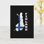 Carte Finlande (Fleur jaune)