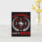 Carte Fire Academy Cl De 2025 Graduation Future Firefigh (Fleur jaune)