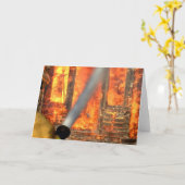 CARTE FIRE FIGHTERS GREETING CARD (Fleur jaune)