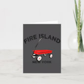 Carte Fire Island Large Version Red Wagon Long Island Ny (Devant)