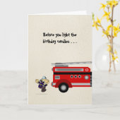 Carte Fire permit needed for Birthday Candles? (Fleur jaune)