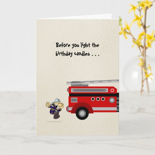 Carte Fire permit needed for Birthday Candles? (Fleur jaune)