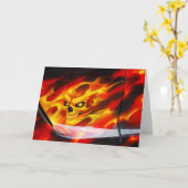 Carte Fire skull (Fleur jaune)
