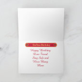 Carte Firefighter Chief Custom Birthday Card (Intérieur)