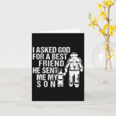 Carte Firefighter Dad Son Quote New Daddy Fireman Dad Fa (Fleur jaune)