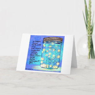 Carte Fireflies dans Jar Blank Greeting Card ©2011