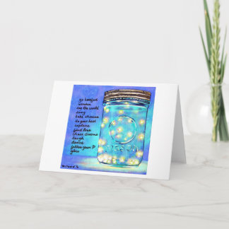 Carte Fireflies dans Jar Blank Greeting Card ©2011