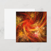 Carte Firestorm Art Abstrait (Devant / Derrière)