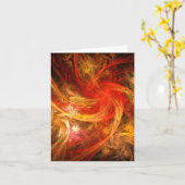 Carte Firestorm Nova Abstrait Art Note (Fleur jaune)