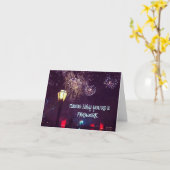 Carte Firework card (Fleur jaune)