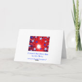 Carte Firework Red White Blue 'Happy 4th July' (Dos)