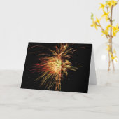 Carte Fireworks (Fleur jaune)