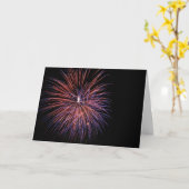Carte Fireworks (Fleur jaune)