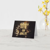 Carte Fireworks 10 4 juillet (Fleur jaune)