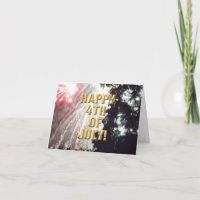 Carte Fireworks 14 4 juillet