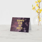 Carte Fireworks 16 4 juillet (Fleur jaune)